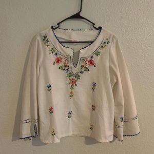Floral Embroidered Top